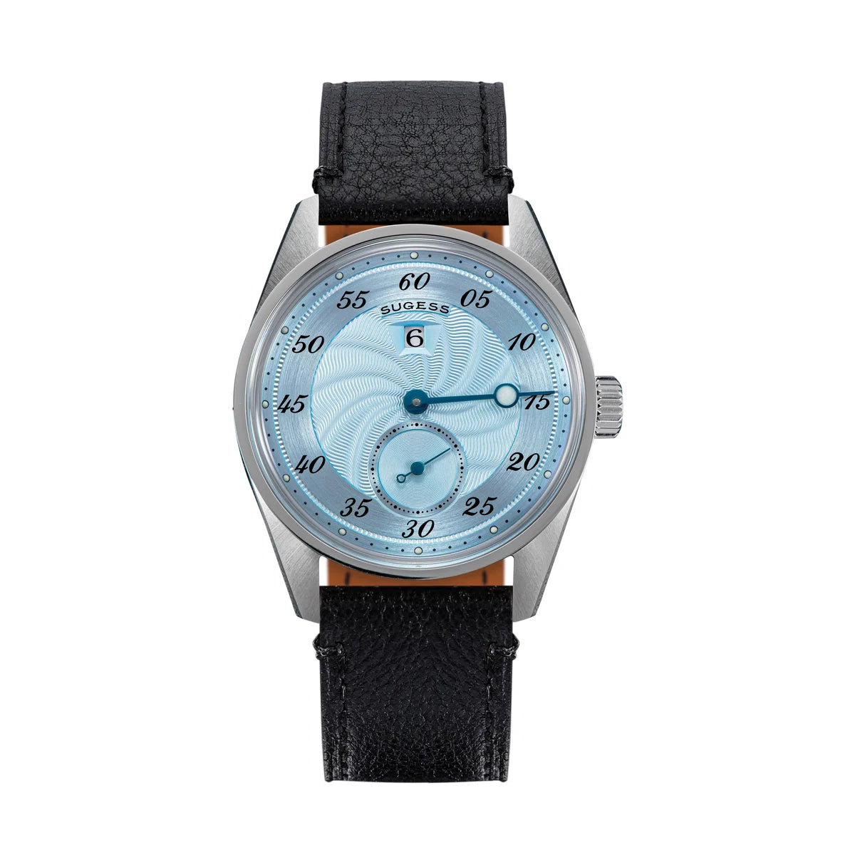 Sugess Mens Watch Automatic ST1721 Movement Aventurine Mechanical Wristwatches Hardlex Glass Fashion Simple Business Clock S451