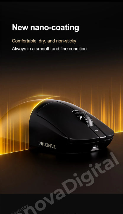 ATK Dragonfly A9 Ultimate Ασύρματο Gaming Mouse A9 Air PAW3950 Εξαιρετικά Ελαφρύ Εργονομικό Ποντίκι E-sports για Gamer FPS CSGO A9 Ultra