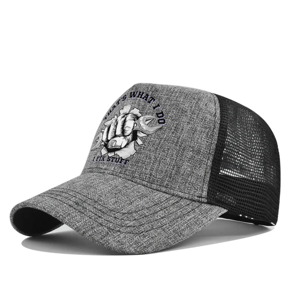 Mode Frühjahr/Sommer Bedruckte Netz-Baseballkappe, atmungsaktiv, Gorras, mit individuellem LOGO für Männer, Frauen und Paare, Schirmkappe, Casquette