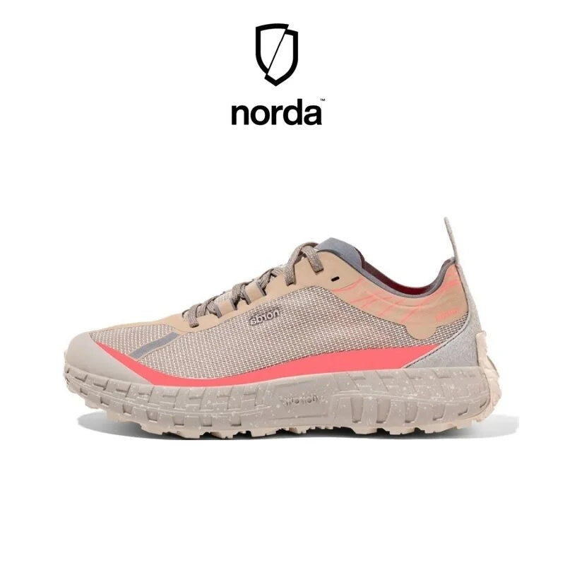 Zapatillas de running todoterreno de corte bajo para hombre Norda 001: transpirables, para actividades al aire libre, ligeras y resistentes al desgaste.