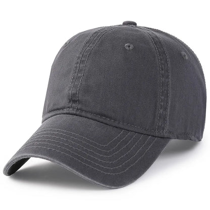 Big Head Plus Size Baseball Cap 100% Cotton Fits Men Women Adjustable Dad Hat Oversize 58-60cm 61-65cm