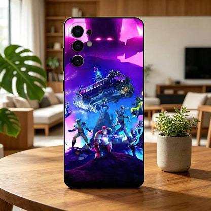 F-Fortnites-PC Game Phone Case For Samsung S25, S24, S21, S22, S23, S30, Ultra, S20, Plus, Fe, Lite, Note, 10, Black Cover