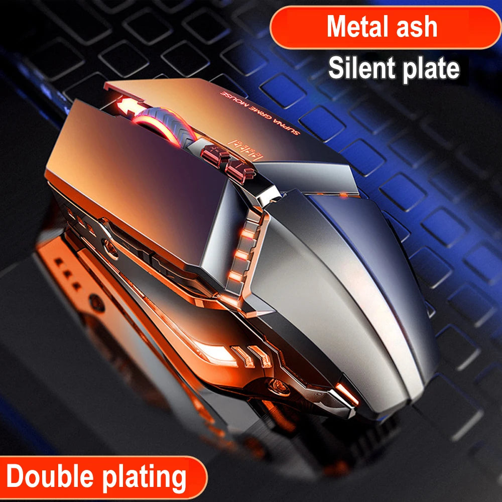 PC Competitive USB Wired Gaming Mouse RGB Silent Mouse 3200 DPI Mechanical Mouse 7 Button PC Laptop Player