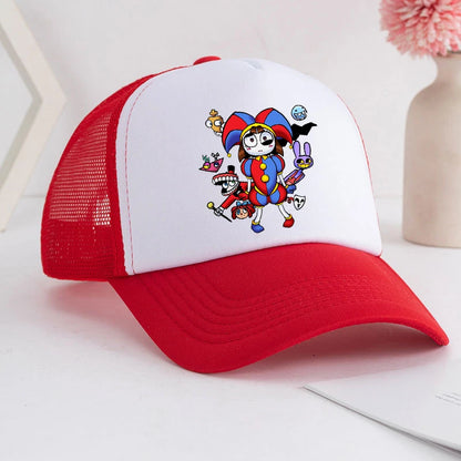 Casquette de baseball « The Amazing Digital Circus » pour adulte, imprimé anime, style athleisure estival pour étudiants, ajustable, chapeau de soleil mignon, cadeau