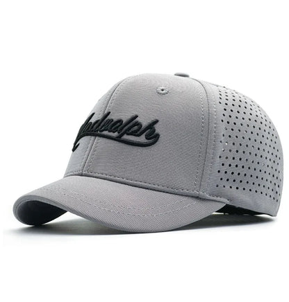 Big Head Hat Back Closed 5cm Short Brim Baseball Cap for Men Mesh Fitted Caps Stretchy Full Closed Caps 56-60cm 61-65cm