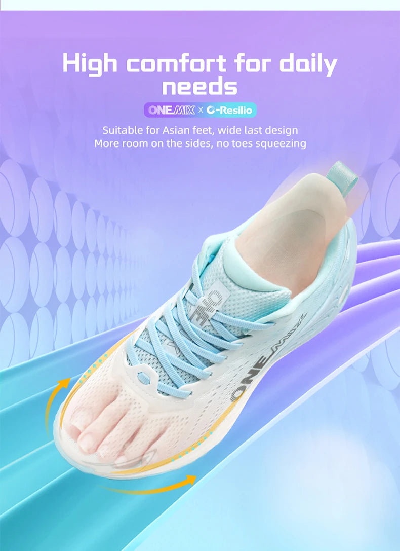 ONEMIX Sapatilhas de Running Casuais Respiráveis de Verão, Sapatilhas de Jogging Leves para Homem e Mulher, Calçado de Ginásio e Outdoor com Amortecimento para Desporto