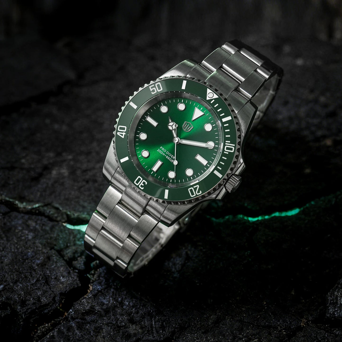 Watchdives WD1680Q V2 VH31 Sweep Second Quartz Watch Ceramic Bezel Ar Sapphire Bgw9 200M Waterproof 316L Wrist Watch Men Watches