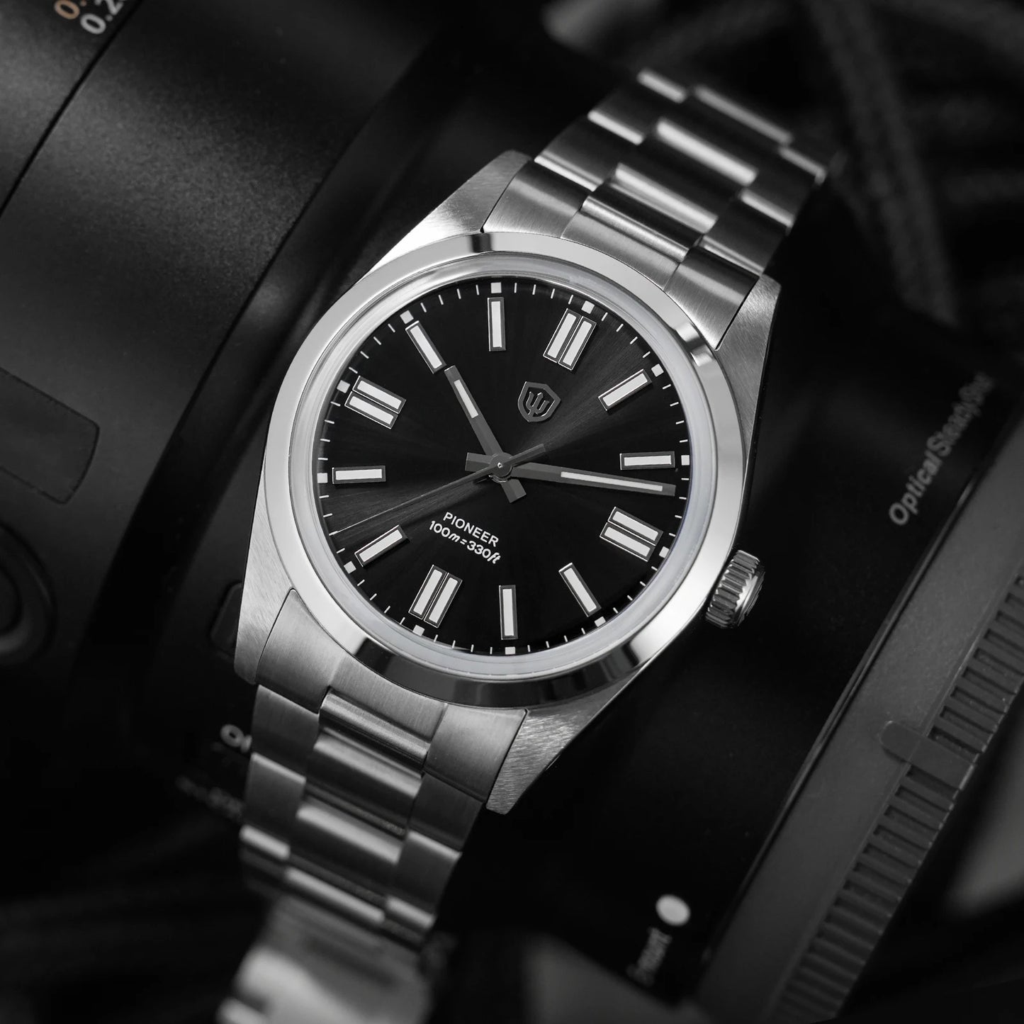 Watchdives WD1016 V3 36Mm VH31 Quartz Watch Man Multicolored K1 Bubble Mirror Sapphire Luminous 100M Waterproof Steel Wristwatch