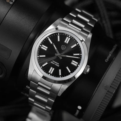 Watchdives WD1016 V3 36Mm VH31 Quartz Watch Man Multicolored K1 Bubble Mirror Sapphire Luminous 100M Waterproof Steel Wristwatch