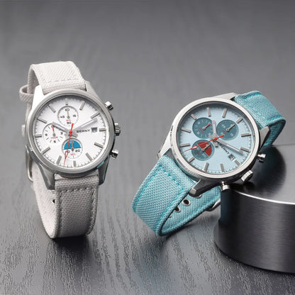 BERNY Top Quartz Chronograph Men's Watches Luminous Miyota 0S10 Sapphire AR Coated 5ATM Waterproof 2026 New Sports Men's Watches