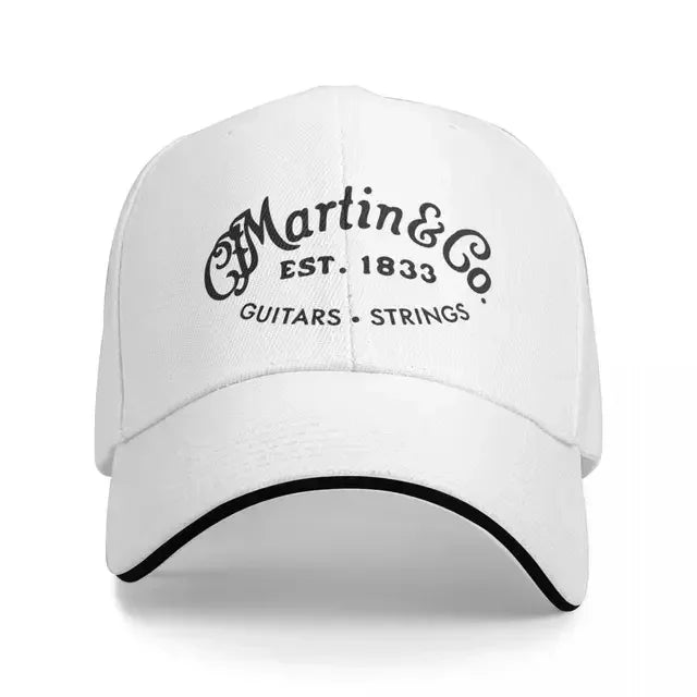 Casquette de baseball Martin Guitar Black Design authentique, streetwear, bonnets d'hiver pour femme et homme