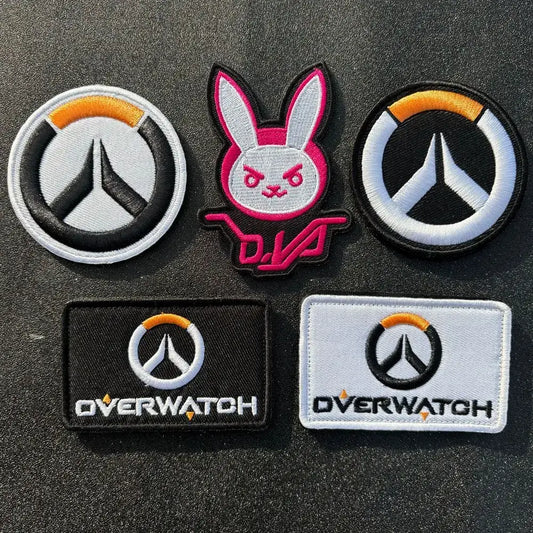Аниме Overwatch DVA нашивка за ръкав cosplay, апликация за раница, декоративни нашивки за дрехи