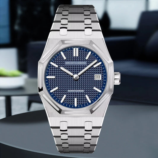 2026 New Specht & Söhne 38mm Quartz Wristwatch For Men Luminous Sapphire Crystal Ultrathin Stainless Steel Watch 50M Waterproof