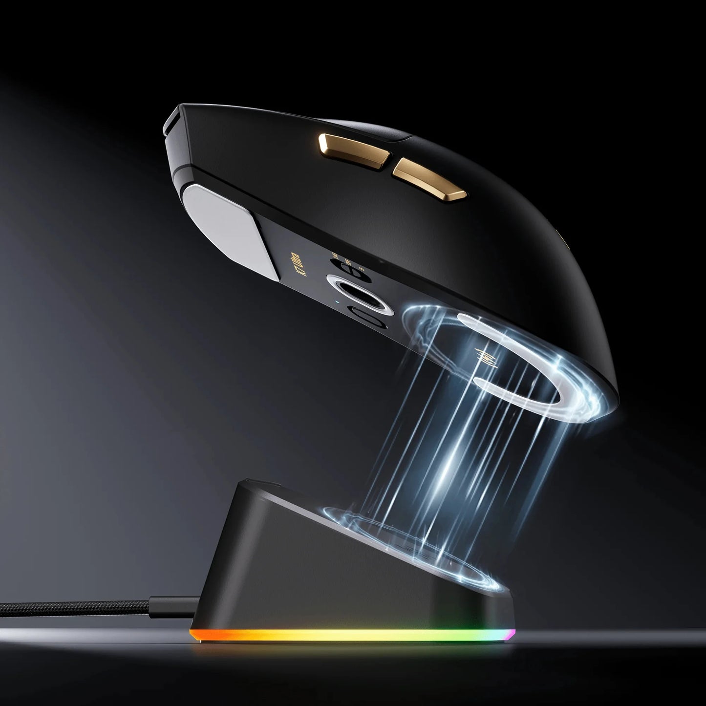 MCHOSE K7 Ultra vezeték nélküli gamer egér, PAW3950, kettős 8K lekérdezési ráta, könnyű kivitel, mágneses vezeték nélküli töltődokkoló, e-sport és irodai használatra