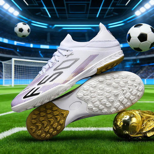 Ultralight Outdoor Sport Men's Soccer Shoes Training Football Sneakers for Youth Turf Soccer Cleats Non-Slip