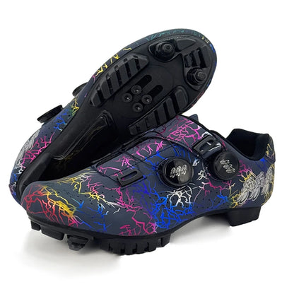 Scarpe da ciclismo professionali per bici da strada da uomo da gara con chiusura automatica, scarpe da ciclismo da donna con tacchetti SPD