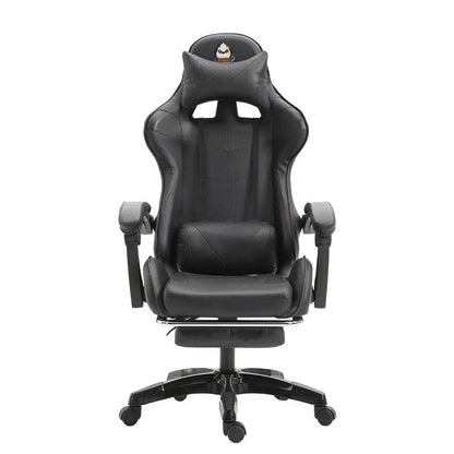 Ergonomic Gaming Chair, Office Chair, Height Adjustable, PU Leather Computer Chair, with Headrest and Lumbar Support, 360° Swivel