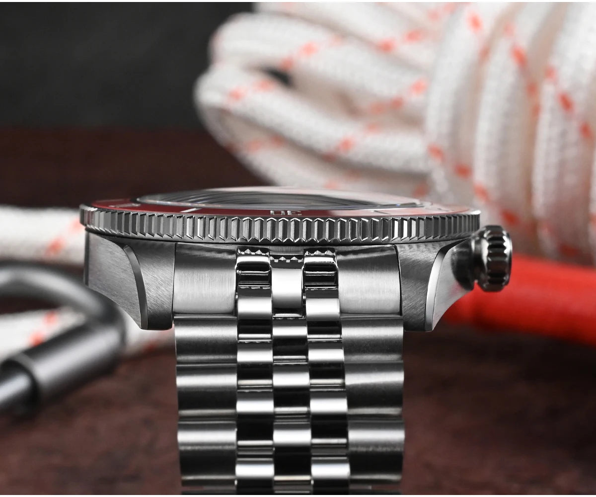 San Martin New 40mm BB Diver Watch Top Brand Classic Mens Watches NH35 Automatic Mechanical Sapphire Waterproof Reloj SN0128