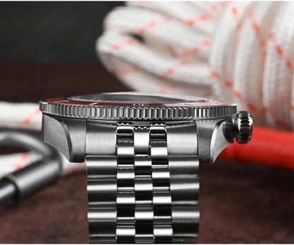 San Martin New 40mm BB Diver Watch Top Brand Classic Mens Watches NH35 Automatic Mechanical Sapphire Waterproof Reloj SN0128