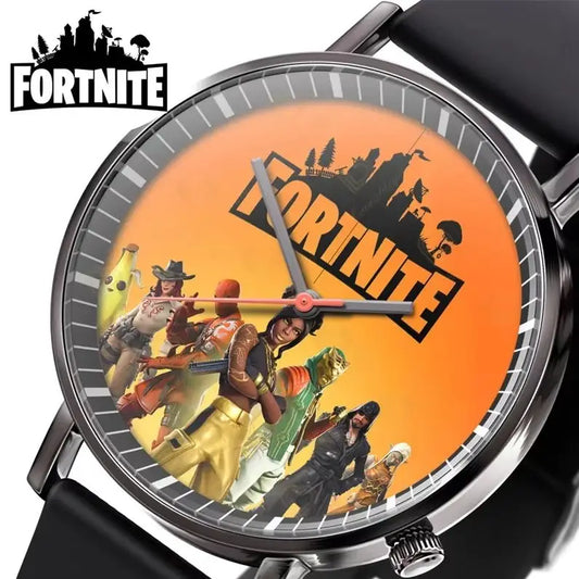 Wrist Watch F-Fortnited Cook Watch Trend Fashion Creative Quartz Student Watches Battle Game Figure Model Kids Birthday Gift