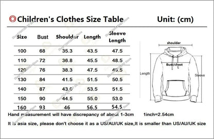 Fortnite Casual Pullover Hooded Sweatshirt Clothes Girls From 2 To 14 Years Children's Clothing Battle Royale Pullover Hoodies