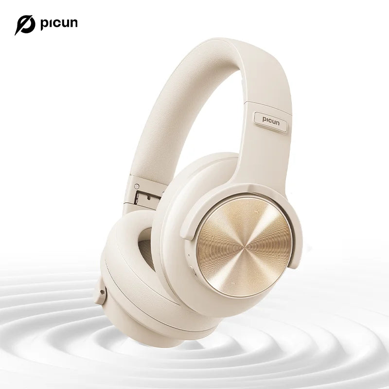 Picun B8 Wireless Bluetooth Headphones – 120H Playtime, Bluetooth 5.3, Low Latency Gaming Headset with Microphone & Deep Bass Sound