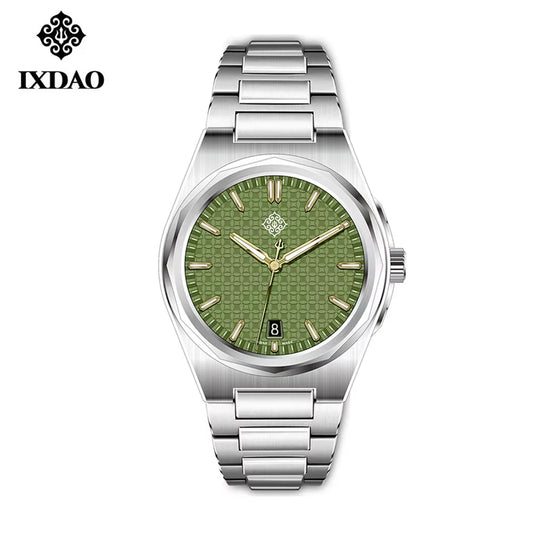 IX&DAO 2026 New 37mm Warrior Men's Automatic Mechanical Watch Miyota 9015 Movement Sapphire Stainless Steel Waterproof 10Bar