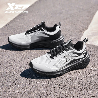 Xtep Herren-Laufschuhe – leicht, atmungsaktiv, stoßdämpfend, strapazierfähig, langlebig, gepolstert – Sneaker 875419110002
