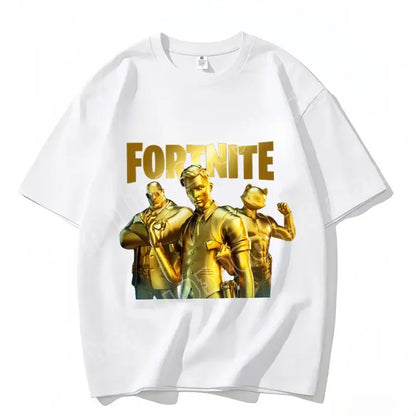 Fortnite majica s okruglim izrezom, uniseks za odrasle, gaming plesna moda, nova, od čistog pamuka, kratkih rukava, savršena za ležerno nošenje i odmor