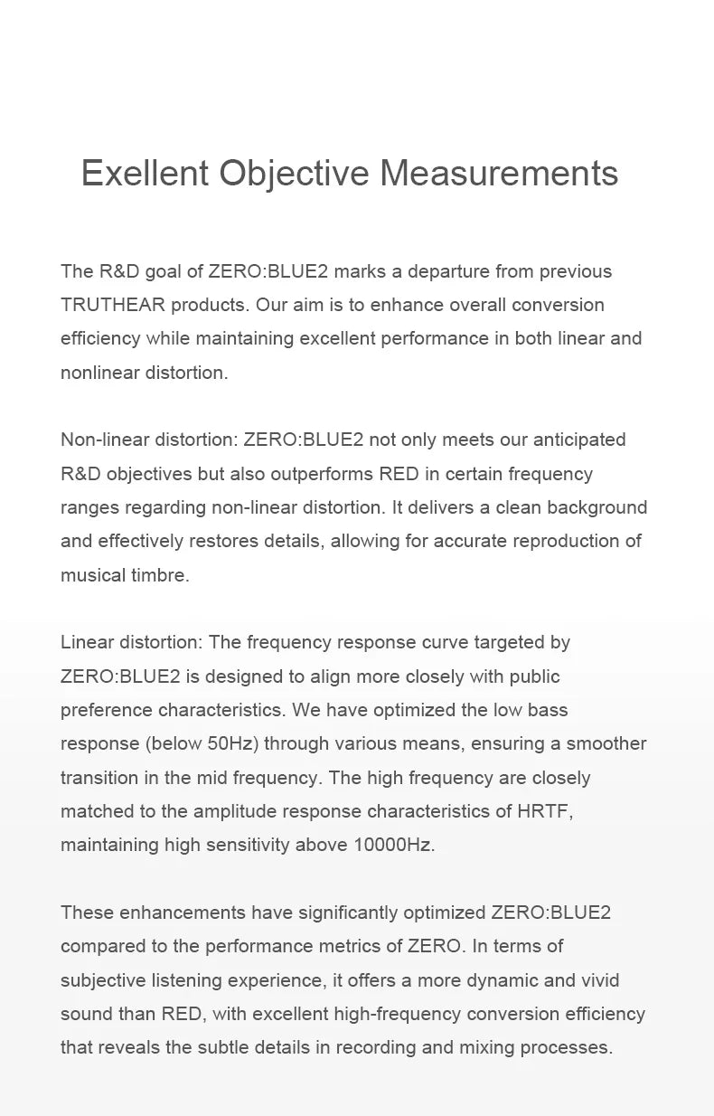 TRUTHEAR Zero:BLUE2 Earphone Dual Dynamic Drivers IEMs with Detachable Cable in Ear Headphone 0.78mm 2pin 3.5mm plug