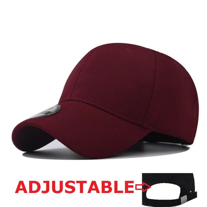 Not Adjustable Back Closed Snapback Caps Men Quality Hip Hop Fitted Hats Adult Solid Color Baseball Hats 57-58cm for Small Face