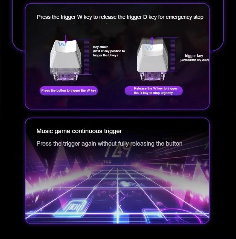 AULA WIN60 HE Magnetic Keyboard Wired Trigger 8K Return Esports Gamer Customize RGB Mechanical Gaming Keyboard