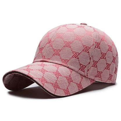 Four Seasons New Sunscreen Three-Line Sewn Baseball Cap Men's And Women's Casual Cap Net Red Distressed 1841 Hat
