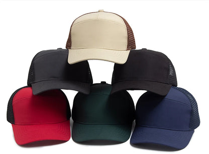 Sommer-Baseballkappe mit 7-Panel-Design, Fashion-Hip-Hop-Mesh-Kappen, Herren-Trucker-Cap, Visier, Hardtop, Snapback, Damen, Unisex, coole neue Marke