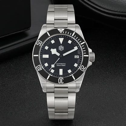 San Martin SN0121TD Titanium Diving Watch ST2130 Automatic Movement Watches Grade5 Titanium 120 Click Waterproof 300m Wristwatch