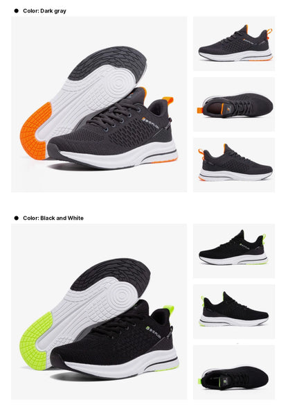 Baasploa Leichte Laufschuhe für Herren – Bequeme Designer-Mesh-Freizeitsneaker für Herren mit Schnürung – Outdoor-Sport- und Tennisschuhe für Herren