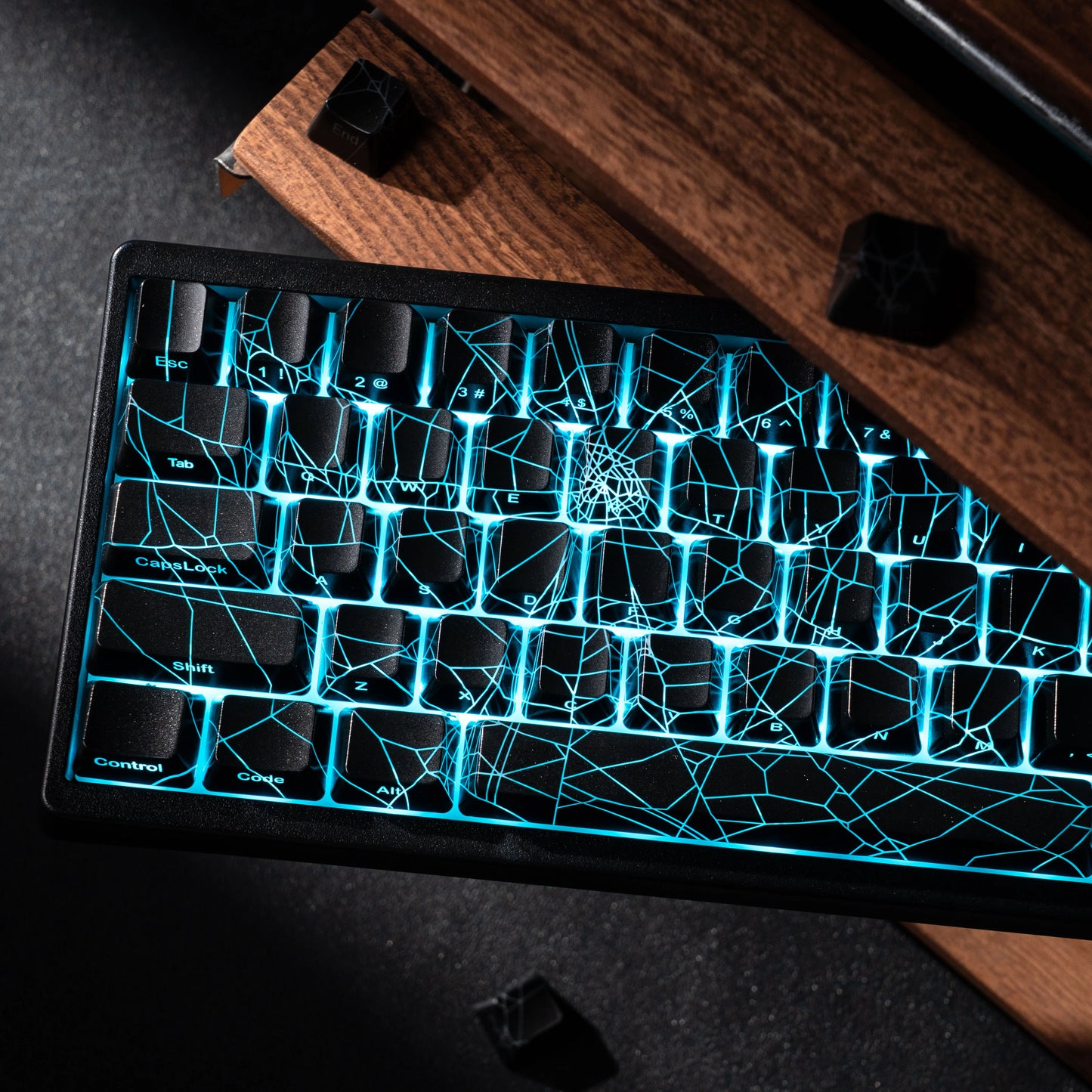 XVX Wireless Mechanical Keyboard M67 JadeStone With IMD-Tech Keycaps Tri-Mode Topographic White Gamer Keyboard Gasket Design