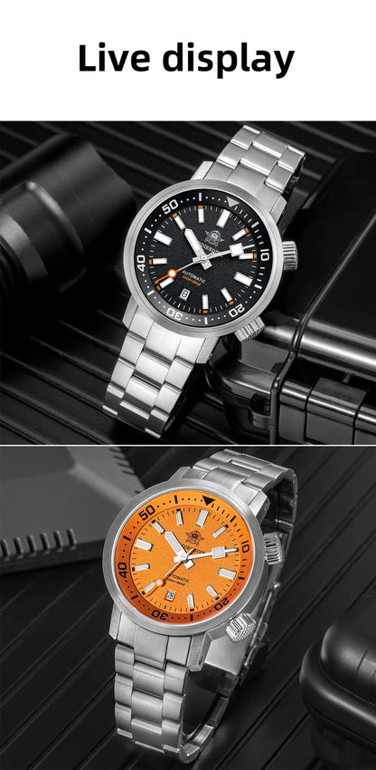 ADDIESDIVE New AD2541 Men Watch 200m Waterproof Sapphire Crystal BGW9 Luminous 316L Stainless Steel Automatic Mechanical Watch