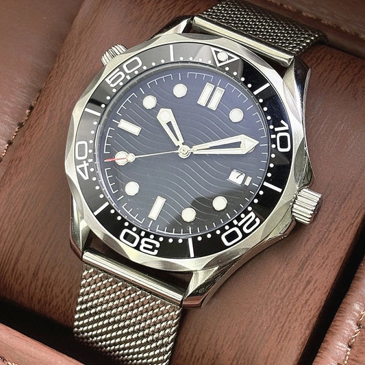 NEW Men's Watch Miyota 8215/ST1612 Mechanical Watch Ceramic bezel Black Dial - No Strap Included Suitable for 20MM Wide 2025