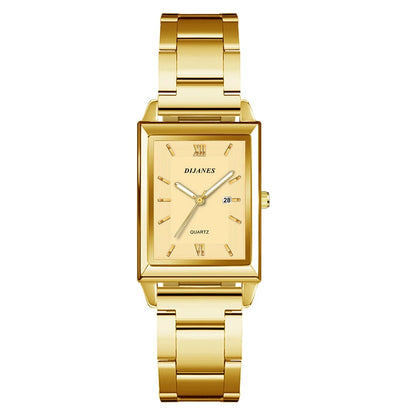 Fashion Watches for Men Luxury Rectangle Stainless Steel Men's Quartz Wristwatch Business Man Watch Clock Gift relogio masculino