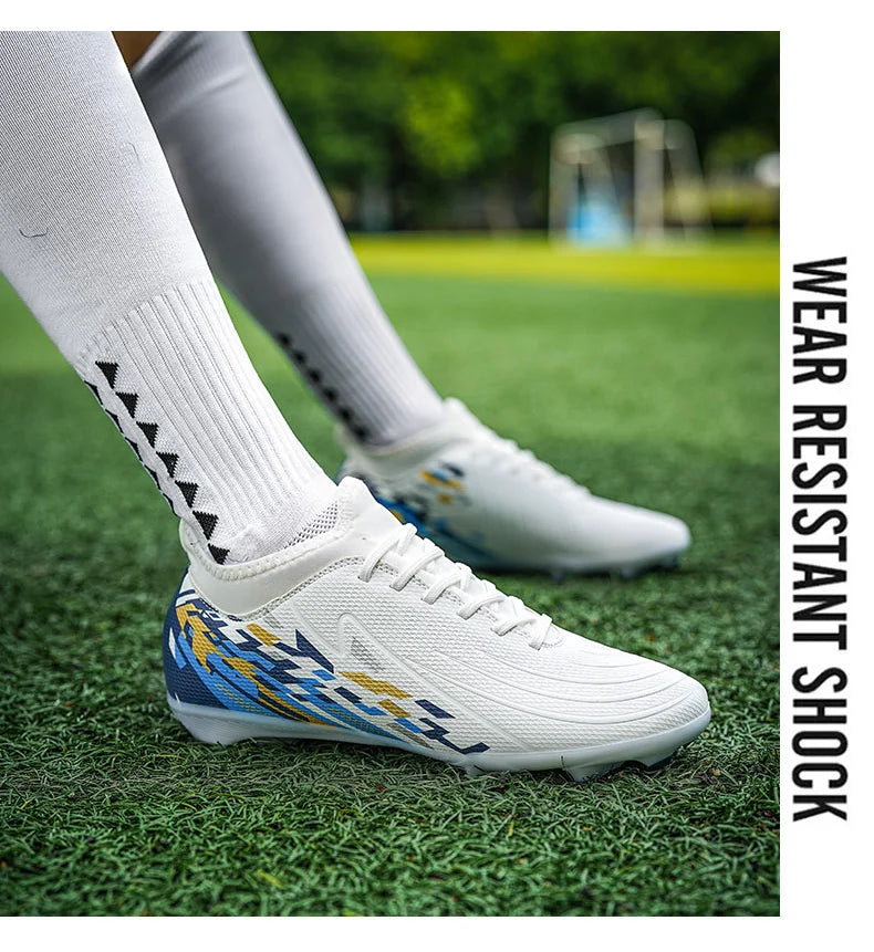 Casual Comfortable Men Sports Shoes Soccer Shoes Men Anti-slip Outdoor Grass Training Breathable Lace-up Football Boots