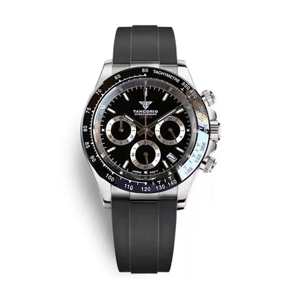 Luxury VK63 Men's Watch Quartz Movement Business Stop Watches 39mm Steel/Rose Gold Date Luminous Dial Fully Chronograph
