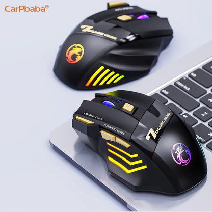Wireless Mouse Bluetooth Wireless Mouse Rechargeable Computer Mouse Gamer Ergonomic Gaming Mouse RGB Backlit Silent Mice For PC