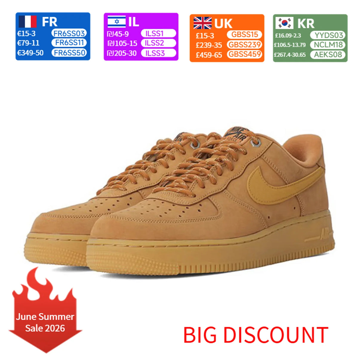 Nike Air Force 1 '07 LV8 Unisex-Freizeitsneaker aus Premium-Leder, Retro-Low-Top-Modeschuhe CJ9179-200
