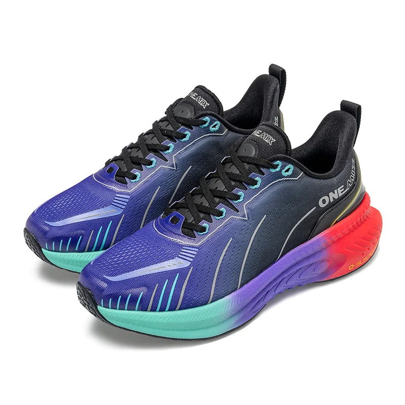ONEMIX: nuevas zapatillas de running con amortiguación para hombre, adecuadas para corredores intensivos; zapatillas deportivas con cordones para mujer; zapatillas deportivas antideslizantes para hombre, para uso al aire libre.