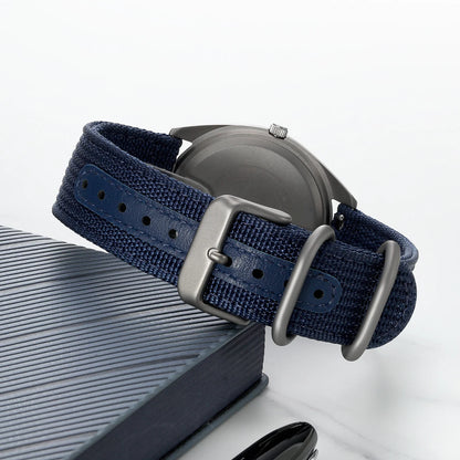 BERNY Titanium Watches for Men Date Week Calendar Sapphire Quartz Watch 38mm Super Luminous Men's Wristwatch 10ATM Lightweight