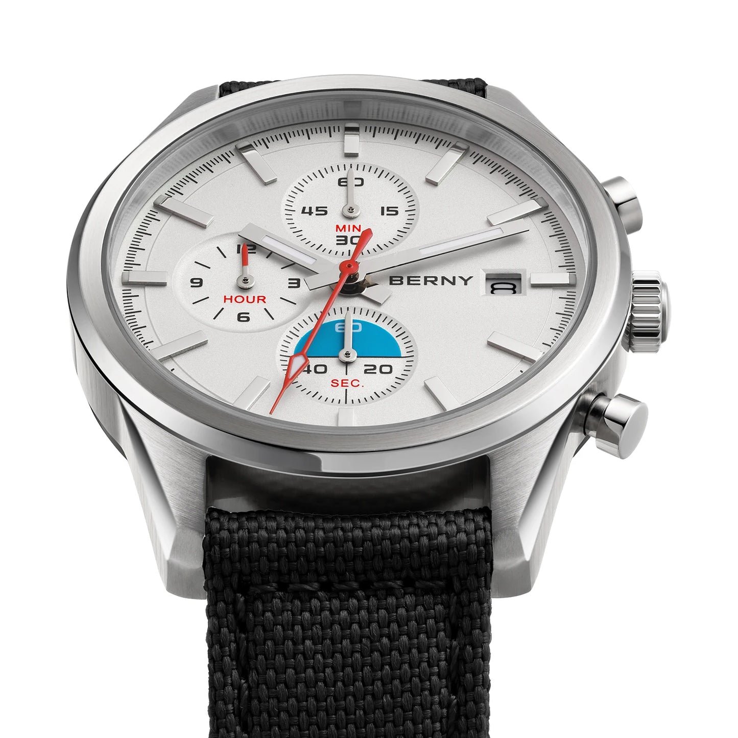 BERNY Top Quartz Chronograph Men's Watches Luminous Miyota 0S10 Sapphire AR Coated 5ATM Waterproof 2026 New Sports Men's Watches