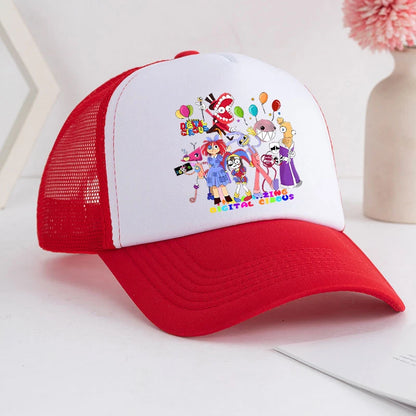 Casquette de baseball « The Amazing Digital Circus » pour adulte, imprimé anime, style athleisure estival pour étudiants, ajustable, chapeau de soleil mignon, cadeau
