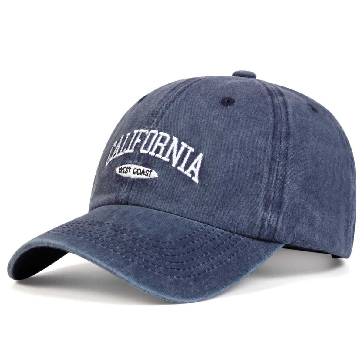 Unisex CALIFORNIA Letter Embroidery Wash Baseball Caps Spring and Autumn Outdoor Adjustable Casual Hats Sunscreen Hat