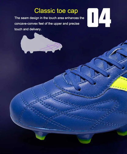 KELME FG jalkapallokengät, alkuperäiset naudan nahasta valmistetut miesten lenkkarit, ammattikäyttöön sopivat, luistamattomat urheilu- ja harjoitusjalkapallokengät ZX80011018